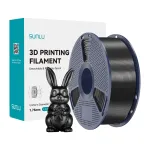 3D-printimise filament &ndash; Sunlu PLA+ siidine filament, m&otilde;&otilde;tmet&auml;psus &plusmn;0,02 mm, must