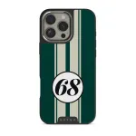 Classic Racing - iPhone 16 Pro Max Case, Elite Dark (MagSafe) / Silver