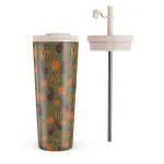 Pumpkin Season - Travel Mug, 700 ml / Flap & Straw Set