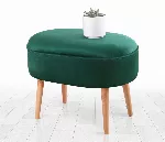 Pouf Hanah Home Moile, roheline, 63 x 47 x 44