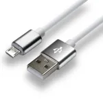 everActive USB kaabel 1 m - valge, silikoon, kiirlaadimise tugi, 2,4 A - CBS-1MW