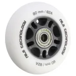 PU 80x24 82A valge matt (4 tk) + ABEC-9 (8 tk) komplekt NILS EXTREME