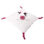 Toy Blanket - 94987 - MILUŚ - COW - WHITE /  BURGUNDY - size 25 cm