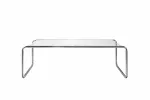 Saturnus diivanilaud 120x60x37,5 cm - h&otilde;bedane kroom / klaas