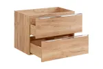 80 cm laiune kapike kraanikausi all, 2 sahtliga, CAPRI OAK 821A FSC