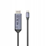 &bdquo;Unitek&ldquo; kahepoolne USB-C &ndash; DisplayPort 16K 80 Gb/s HDR-kaabel, 1,8 m (V1441AGY01)
