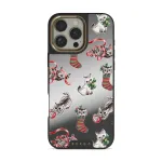Merry Kitty - iPhone 16 Pro Max Case, Elite Mirror Dark (MagSafe) / Gold