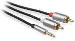 LB0092 3.5mm Jack to 2x RCA 1.5m Black