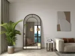 Chevali peegel, Hanah Home, must, 90 x 180