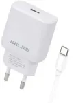 25 W USB-C laadija + USB-C-kaabel, valge