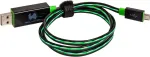USB A to Micro USB 0.75m Black/Green