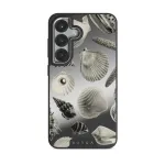 Shell Mosaic - Samsung Galaxy S25 Plus Case, Elite Mirror Dark (Magnetic) / Silver