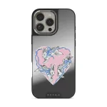 Follow Me - iPhone 16 Pro Case, Elite Mirror Dark (MagSafe) / Silver