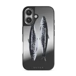Sardinhas - iPhone 16 Case, Elite Mirror Dark (MagSafe) / Silver