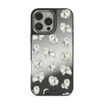 Snooze - iPhone 16 Pro Case, Elite Mirror Dark (MagSafe) / Silver