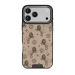 Leo - iPhone 17 Pro Max Case, Elite Dark (MagSafe) / Silver / Beige