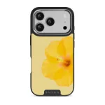 Hibiscus - iPhone 17 Pro Case, Elite Dark (MagSafe) / Silver