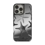 Midnight Ocean - iPhone 16 Pro Case, Elite Mirror Dark (MagSafe) / Silver