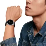 40/44/46mm Nylon Stripe Galaxy Watch 8/8 Classic Black-Orange