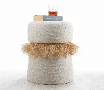 Pouf Hanah Home Moouv, kreem, 39 x 39 x 50