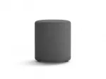 Boucle Pouf, "Dia", 1 Seat, 40x40x45, Dark Grey