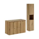90 cm m&ouml;&ouml;blikomplekt lauaplaadi ja k&otilde;rge kappiga &bdquo;set-noa b oak 90 cm s hc&ldquo;