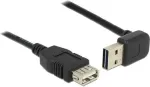 "Delock pikenduskaabel EASY-USB 2.0, pistik t&uuml;&uuml;p A (kumer &uuml;les/alla) > USB 2.0 pistikupesa t&uuml;&uuml;p A, must, 1 m"