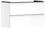 Hansgrohe Xelu Q 54031000 &ndash; Valamukapp, 63x98x50 cm, 2 sahtlit, l&auml;ikiv valge/kroom