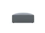 Leather Imitation Pouf, "Siena", 1 Seat, 93x93x40 Made in Europe