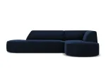 Velvet Modular Right Corner Sofa, "Siena", 4 Seats, 273x180x69 Made in Europe