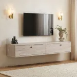 TV-alus, Hanah Home, travertiin, 160 x 25 x 25