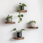Dekoratiivne puidust seinariiul, Hanah Home, puidust, 12 x 1,9