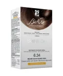 BioNike, Shine On, Permanent Hair Dye, 6.34 Dark Copper Golden Blond, 145 ml