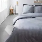 Bed Linen Set Grey 240x220cm, 63x63cm