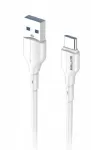 25 W USB-A/USB-C kaabel, 1 m, valge