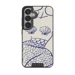 Marine Muse - Samsung Galaxy S25 Case, Elite Dark (Magnetic) / Silver