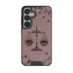 Libra - Samsung Galaxy S25 Plus Case, Elite Dark (Magnetic) / Silver / Pink