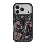 Enchanted Mirror - Marble iPhone 17 Pro Case, Elite Dark (MagSafe) / Silver