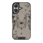Aquarius - iPhone 16 Plus Case, Elite Dark (MagSafe) / Silver / Nude