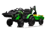 Battery Tractor - 24V - SX2068 - TRACTOR with TRAILER and EXCAVATOR - GREEN