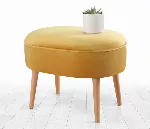 Hanah Home Moile pouf, kollane, 63 x 47 x 44