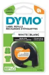 Dymo LetraTAG - kleeplint 12 mm x 2 m, must valge
