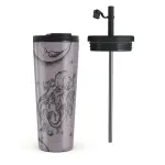 Virgo - Travel Mug, 700 ml / Flap & Straw Set / Purple