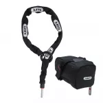 Kett ABUS 6KS adapterkett + ST5950 sadulakott // eemaldatav kett, sisset&otilde;mmatav korv (must)