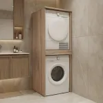 Pesumasina kapp, Hanah Home, tamm, 70 x 193 x 73