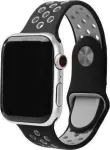 Sport Silicone Strap Apple Watch 38/40/41mm Black-Grey