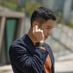 Linus Airosoft Silicone Apple Watch Strap 42/44/45mm Midnight Black