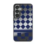 Check & Mate - Samsung Galaxy S25 Plus Case, Elite Mirror Dark (Magnetic) / Silver