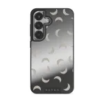 Moonstone - Samsung Galaxy S25 Case, Elite Mirror Dark (Magnetic) / Silver