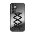 Forbidden - Samsung Galaxy S25 Plus Case, Elite Mirror Dark (Magnetic) / Silver